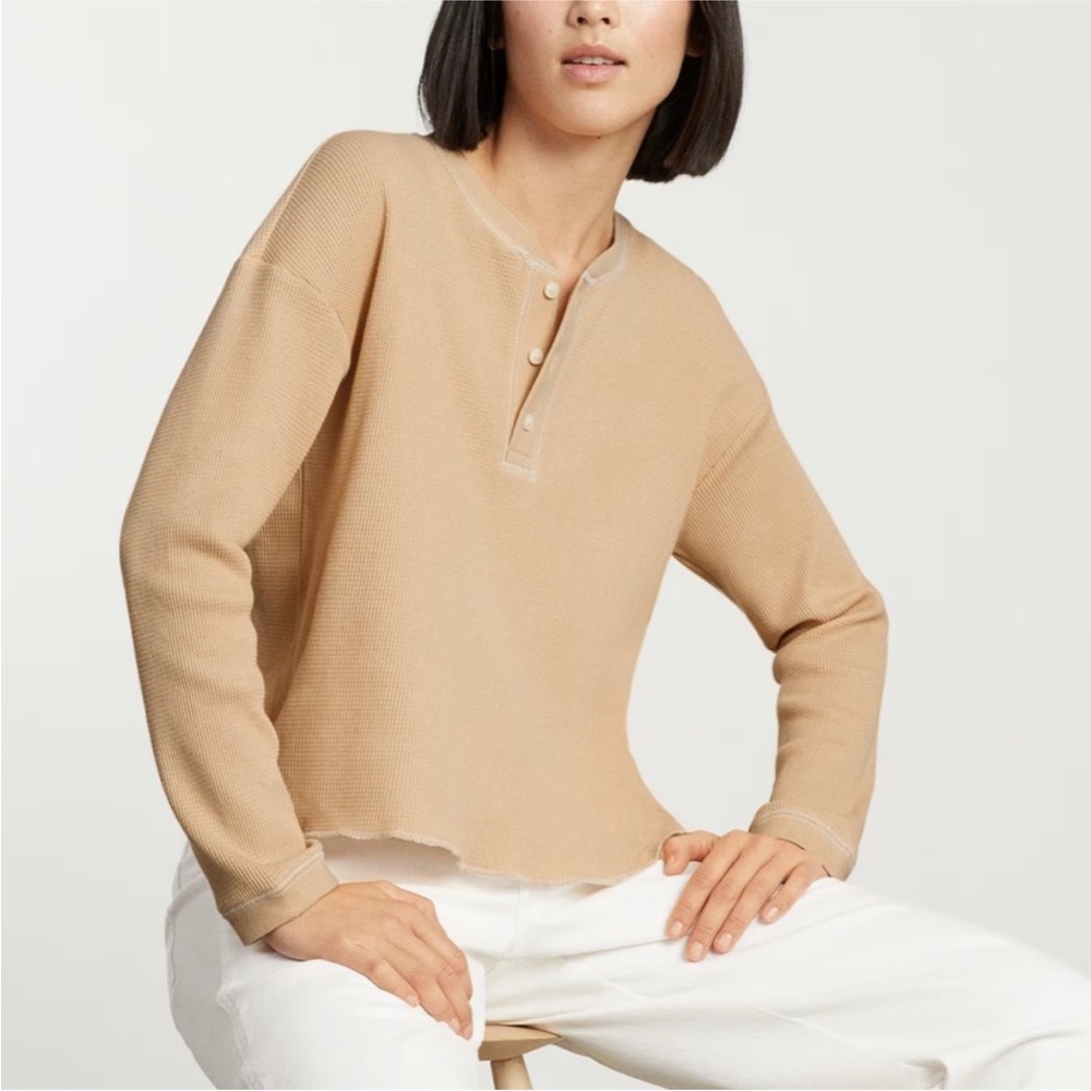 Everlane- The Organic Corton Waffle Henley